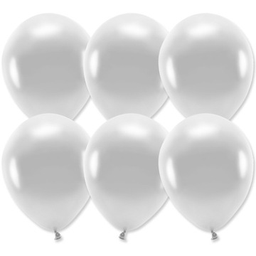 Balony srebrne metalizowane ślub Urodziny 5cali 40