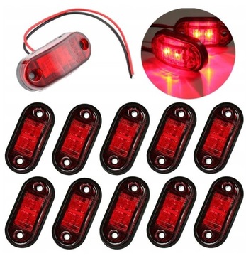 LAMPA OBRYSOWA OBRYSÓWKA DIODOWA LED OBRYSÓWKI DO CIĘŻARÓWEK 10 SZT