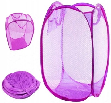 СКЛАДНАЯ КОРЗИНА ДЛЯ БЕЛЬЯ БОЛЬШОЙ СЕТЧАТЫЙ КОНТЕЙНЕР ДЛЯ ХРАНЕНИЯ