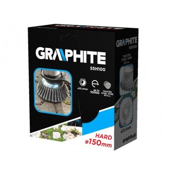 55H100 Szczotka druciana do kosy spalinowej 150 x 25,4 mm, twarda, druty sp