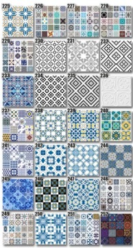 Наклейки на стену, плитка, 33 см, 250 рисунков