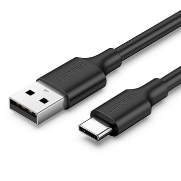 Кабель Ugreen USB - USB Type C Quick Charge 3.0 3A 0,25м черный (US28