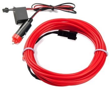 ZESTAW ŚWIATŁOWÓD 2M ELWIRE LED PASEK AMBIENT OŚWIETLENIE + INWERTER WTYK