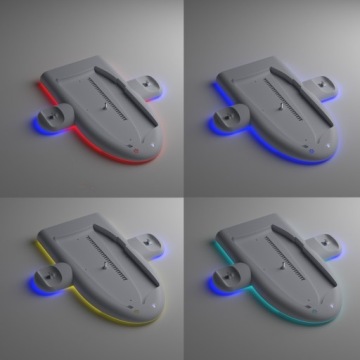 Охлаждающая подставка-подставка RGB Docking Station для зарядки PS5 SLIM pad