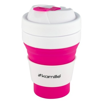 СКЛАДНАЯ СИЛИКОНОВАЯ ТУРИСТИЧЕСКАЯ КРУЖКА KAMILLE