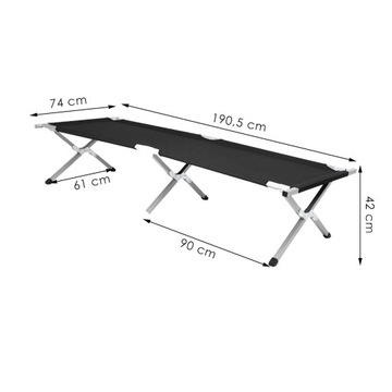 ТУРИСТИЧЕСКИЙ СКЛАДНОЙ СОВЕТ КРОВАТЬ 190x74 ПОРТАТИВНЫЙ СОВЕТ STRONG