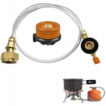 ADAPTER DO NAPEŁNIANIA KARTUSZY Z BUTLI GAZOWEJ PROPAN LPG WĄŻ 60CM