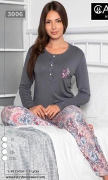 PIŻAMA DAMSKA rozpinana karmienie wiskoza -ROZM.L