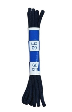 Sznurowadła okrągłe cienkie 2 mm 60cm granatowe