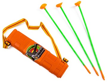 Интерактивный набор для стрельбы из лука для детей, лук, стрелы, щит, колчан, зеленый