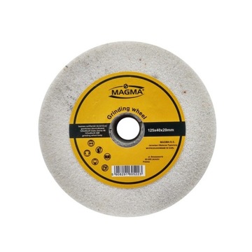 Kamień szlifierski szbiały 125x40x20 ściernica P40 prosta biała ceramiczna