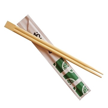 PAŁECZKI BAMBUSOWE DO SUSHI (10 PAR) RED PLAST