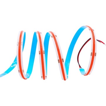 Неоновая светодиодная лента COB 12В КРАСНАЯ 5м Однородная