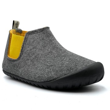 CIEPŁE KAPCIE GUMBIES BRUMBY UNISEX GREY & CURRY