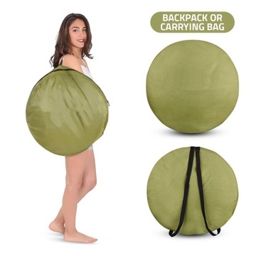 Портативная раздевалка Nami с 3 окнами в синем стиле