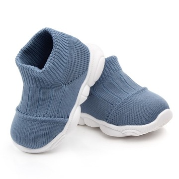 Casual Knitted Toddler Shoes Mesh Rubber Breathable Skid Resistance Knitted