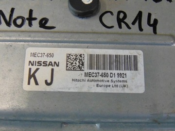 JEDNOTKA MOTORU NISSAN NOTE FACELIFT 1.4 MEC37650
