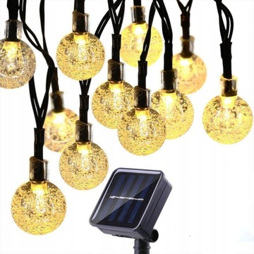 GIRLANDA LAMPKI OGRODOWE SOLARNE 100LED 12M
