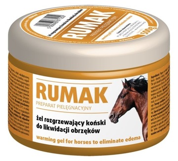 RUMAK żel rozgrzewający dla koni 500 g - na obrzęki