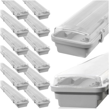 12x LAMPA OŚWIETLENIE LED KOTŁOWNI GARAŻU PIWNICY
