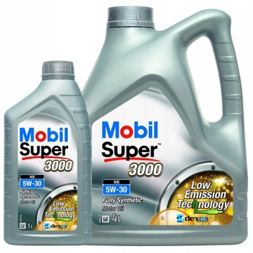 MOBIL SUPER 3000 XE 5W30 OLEJ 5L + GRATIS