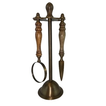 ZESTAW SZKŁO POWIĘKSZAJĄCE I NÓŻ DO PAPIERU