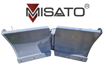Pług do odśnieżania regulowany łamany 3D ładowarka MISATO system SMS