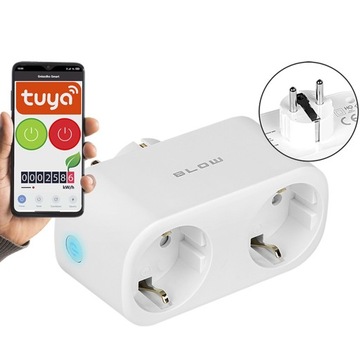2w1 Programator czasowy WATOMIERZ TUYA SMART WiFi
