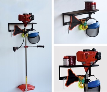 ВЕШАЛКА С ПОЛОЧКОЙ ДЛЯ ТРИММЕРА-ЩЕТКИ