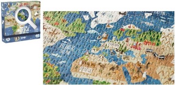 Londji: mikro puzzle mapa świata Discover The World 600 el.