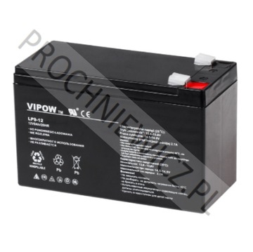 Гелевый аккумулятор Vipow 12 В 9 Ач
