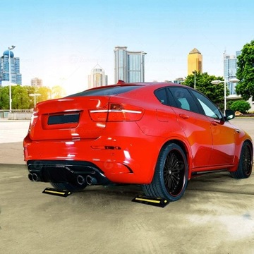 2x РЕЗИНОВЫЕ ПАРКОВОЧНЫЕ ОГРАНИЧИТЕЛИ 55 см ЗАМОК НА КРЫЛО RUN-UP