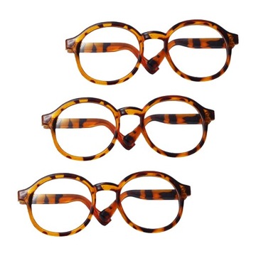 3 szt. DIY lalki okulary figurki lalki okulary pluszowe zabawki śliczne