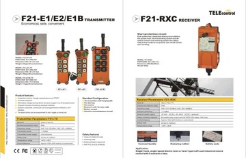 Пульт управления краном, магнитола Telecontrol F21-E1