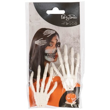 Зажимы для костей скелета, костюм на Хэллоуин x2