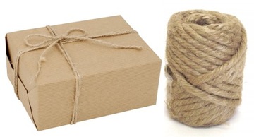 Naturalny Sznurek Jutowy 2mm 50m Ozdobny 100g