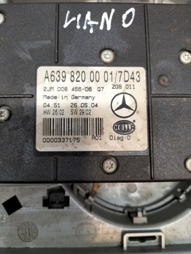 LAMPA KABINA POLSTROVÁNÍ MERCEDES VITO 639 VIANO A6398200001 XYZ