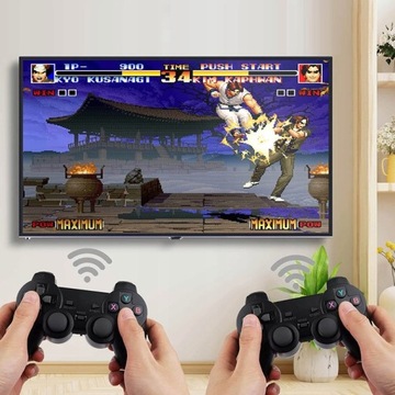 Консоль Retro, 2 беспроводные панели, эмулятор HDMI, 64 ГБ, 2000 GAMES Stick J.PL