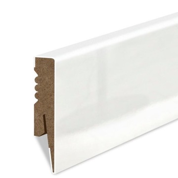 GD LISTWA PRZYPODŁOGOWA MDF GŁADKA Biała 8cm