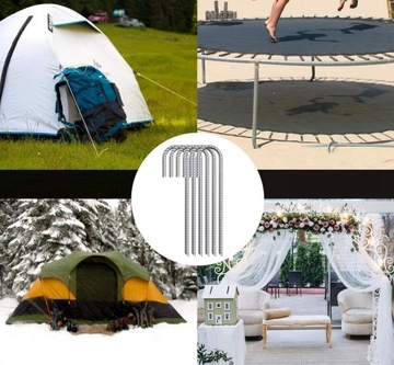 ОГРОМНЫЕ СТАЛЬНЫЕ АНКЕРНЫЕ ШТИФТЫ ДЛЯ ПАЛАТОК, батутов 376