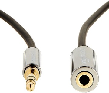 AmazonBasics AZ35MF03 kabel audio 7,6 m 3.5mm Czarny
