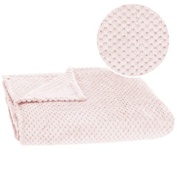 БОЛЬШОЕ ТЕПЛОЕ ОДЕЯЛО ПРИСТЕНЬЕ ПЛОД ТОЛСТЫЙ МЯГКИЙ 200х220 см РОЗОВЫЙ ВОЛОСАТЫЙ