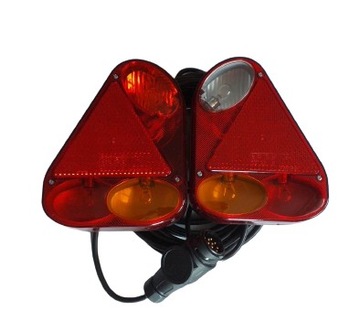 GOTOWY ZESTAW LAMP DO PRZYCZEP LAWET NACZEP 13 PIN