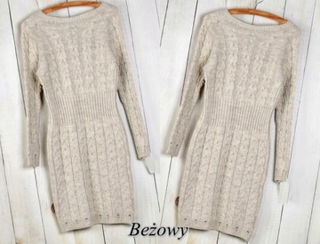 ПЛАТЬЕ-СВИТЕР С ТУНИКОЙ В ЕЛОЧКУ