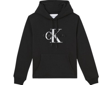 CALVIN KLEIN SWEATSHIRT - BLUZA CZARNA DAMSKA M