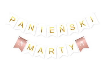 Baner PANIEŃSKI + IMIĘ rose gold