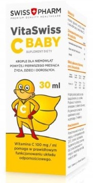 WITAMINA C VITASWISS C BABY KROPLE 30ml DLA DZIECI