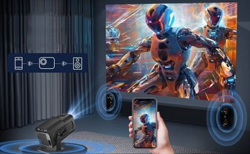 ПОРТАТИВНЫЙ ПРОЕКТОР HY320 FULL HD 4K WIFI6 ANDROID 11