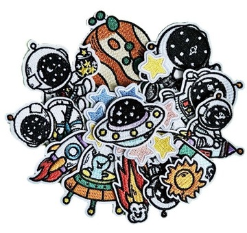 KOSMOS TERMO NASZYWKI 4x5cm HAFTOWANE MIX 22 SZT