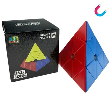 ZESTAW Kostka MAGNETYCZNA 3x3 Piramida Pyraminx SZYBKA KOSTKA LOGICZNA